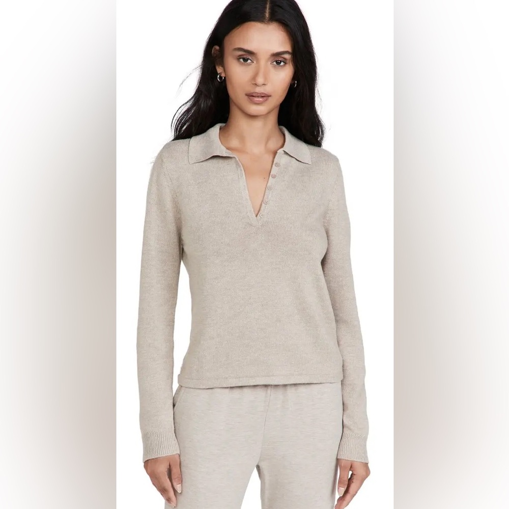 Lightweight Button Up Collared Sweater - image 1